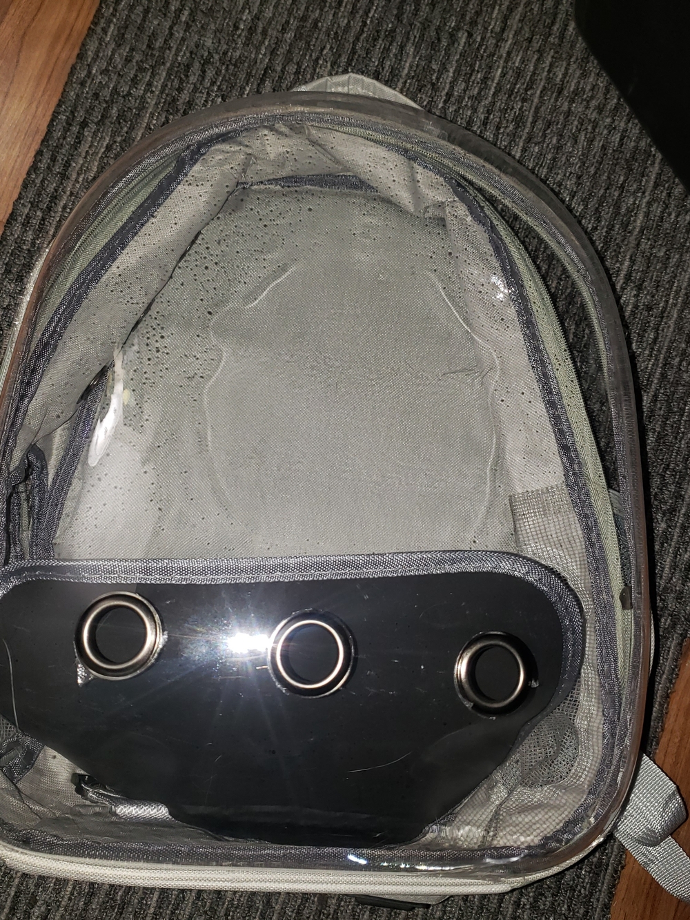 Clear Bubble Pet Carrier Backpack - Gray